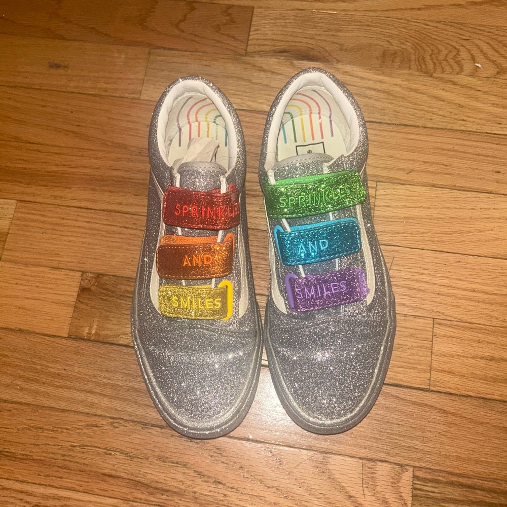 Sparkly Rainbow Vans (9W, 7.5M)